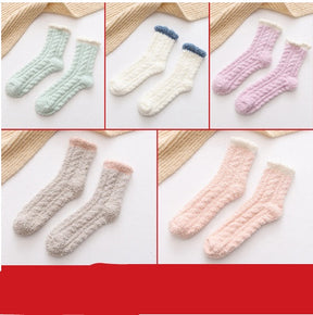 Women Fluffy Autumn Winter Warm Socks