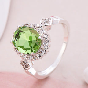 Women Temperament Red Crystal  Fashion Ring