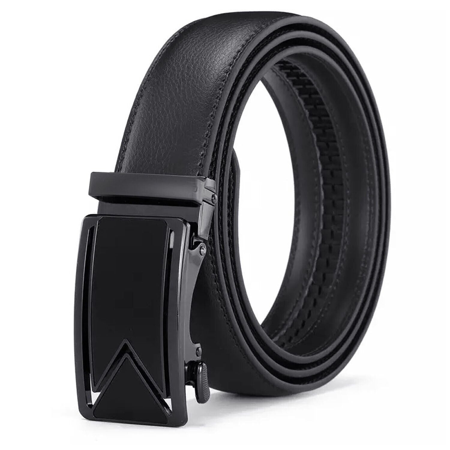 Mens Automatic Buckle Microfiber Leather Belt