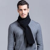 Men's Pure Wool  Knitting Scarf