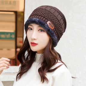 Women Coral Fleece Balaclava Winter Hat