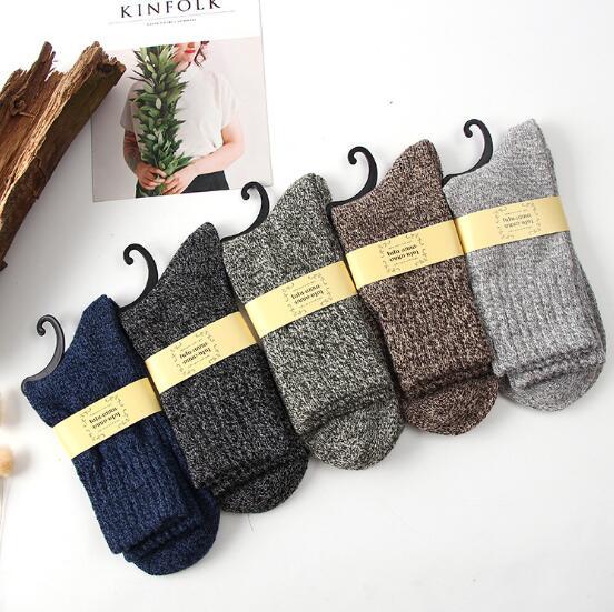 Men Winter Terry Wool Socks