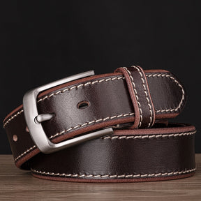 Men Pin Single Prong Buckle Belt