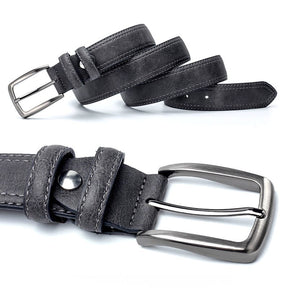 Men Vintage Luxury Split Leather Belt