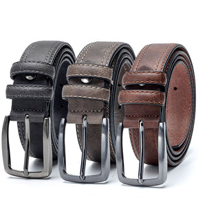 Men Vintage Luxury Split Leather Belt