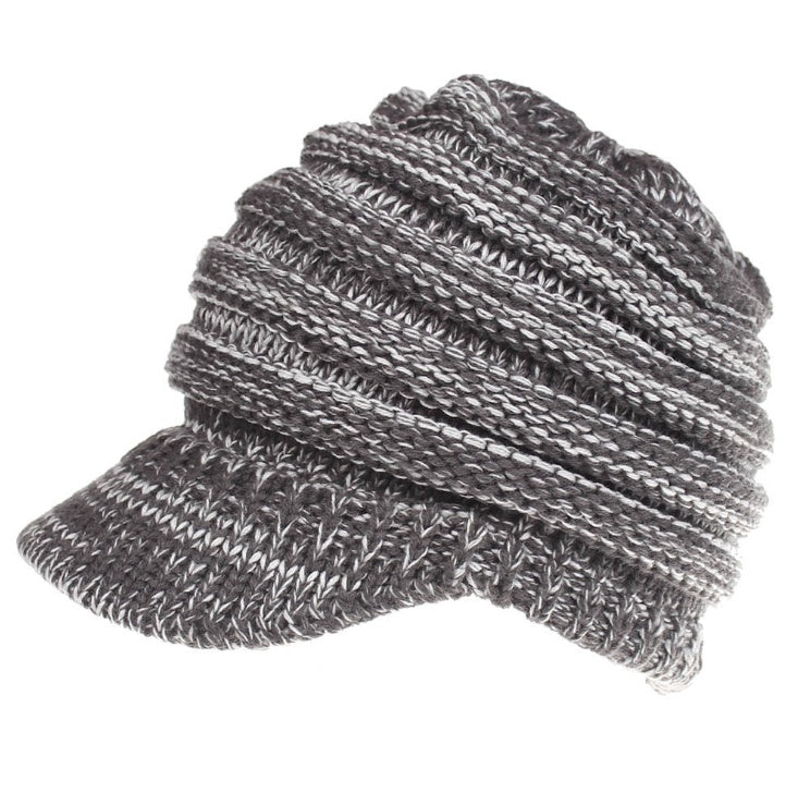 Women Ponytail Beanies Autumn Winter Hat