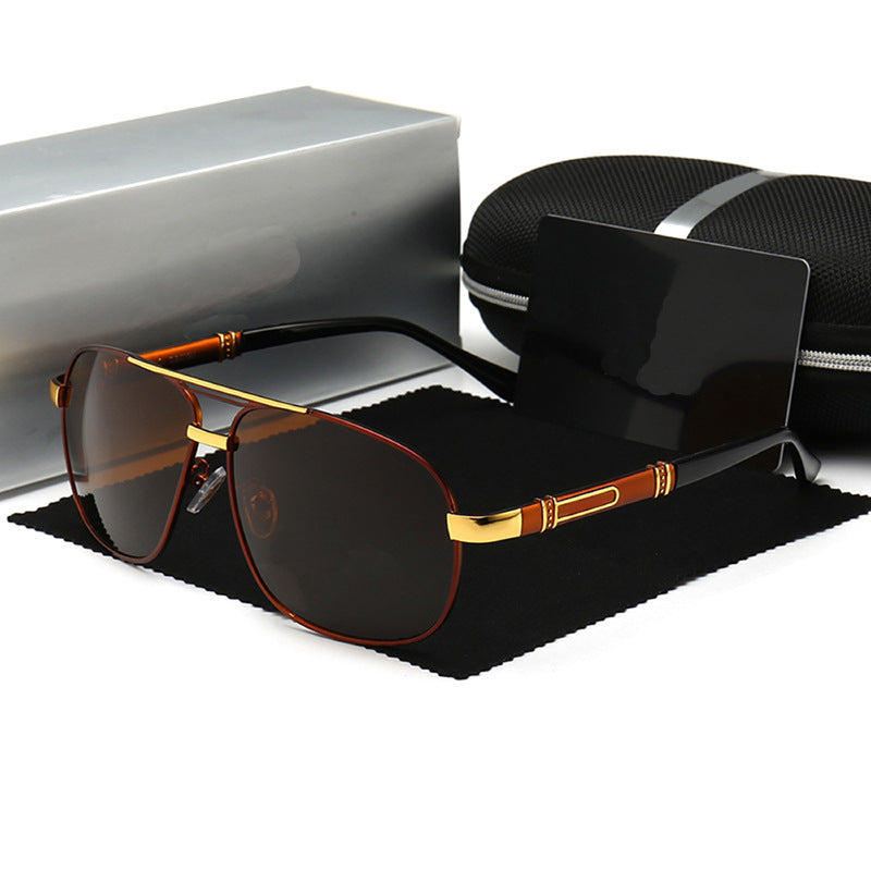 Men Polarized Square Frames Sunglass