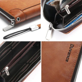 Men's Fashion Clutch Leather Wallets
