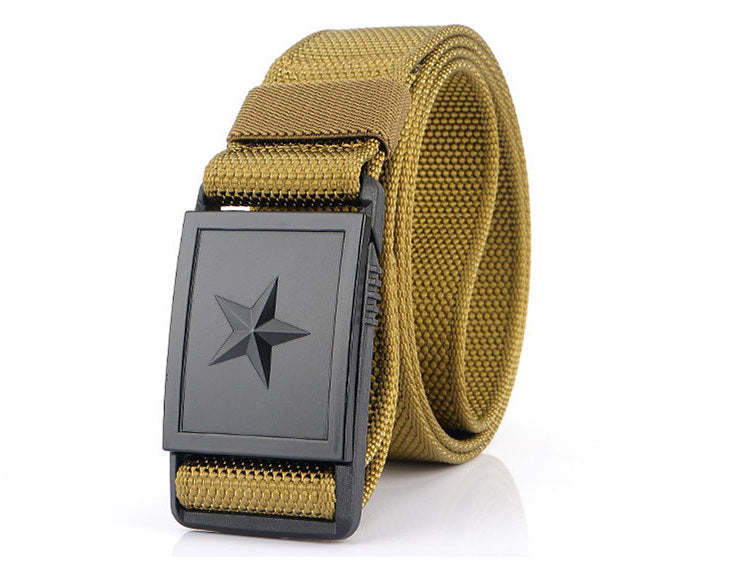 Men's Canvas Magnetic Buckle Belt