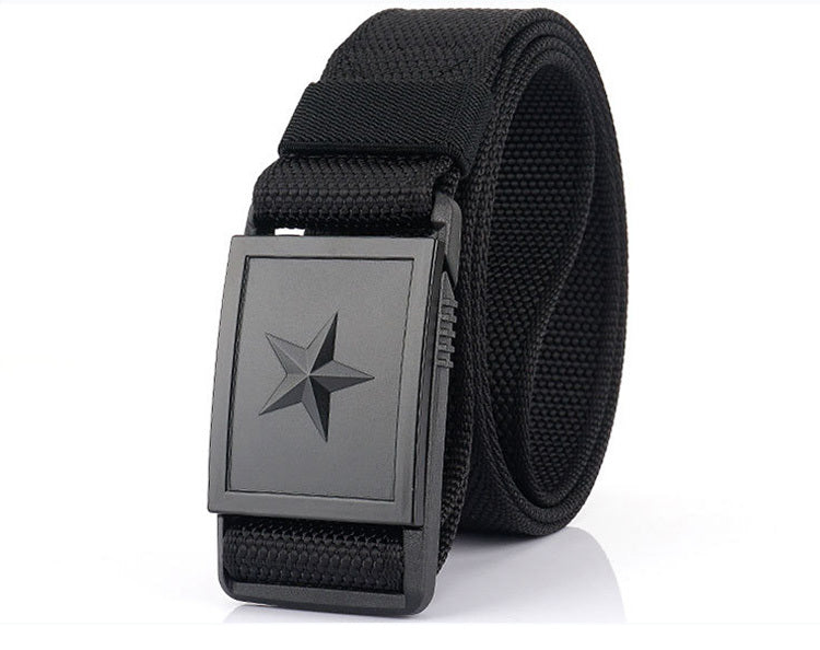 Men's Canvas Magnetic Buckle Belt