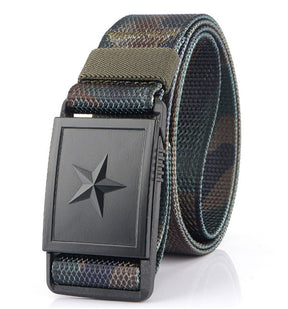 Men's Canvas Magnetic Buckle Belt