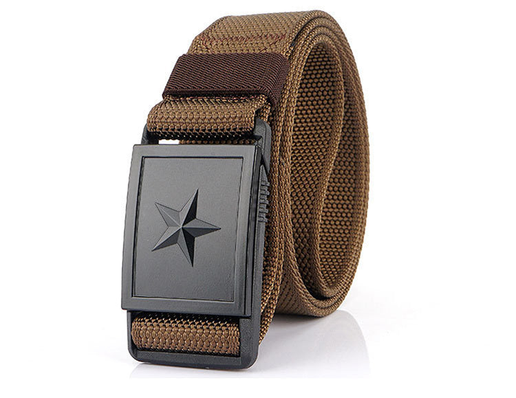 Men's Canvas Magnetic Buckle Belt