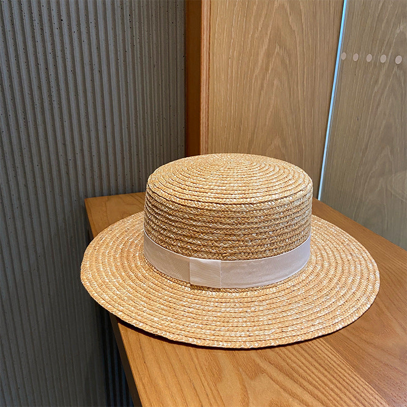 Female Sunshade Woven Raffia Straw Hat