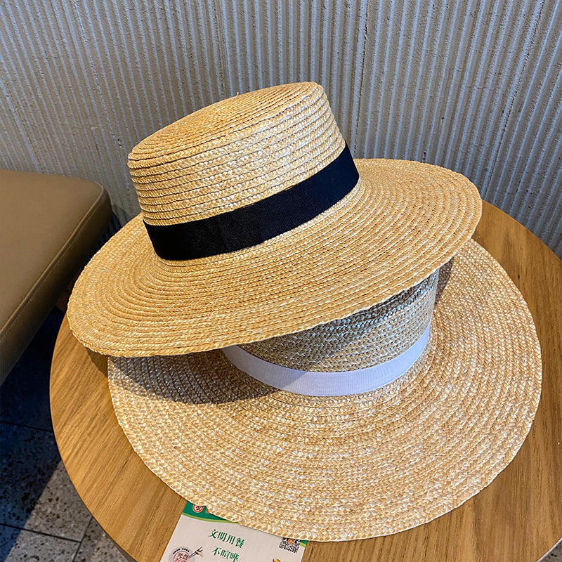 Female Sunshade Woven Raffia Straw Hat