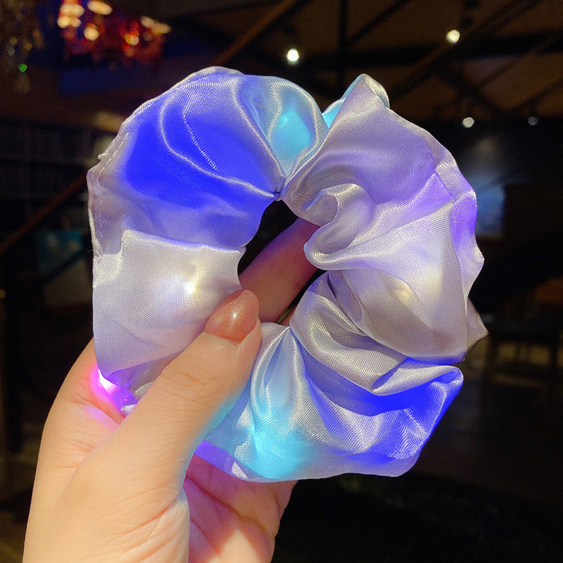 Women LED Luminous Scrunchies Hairband