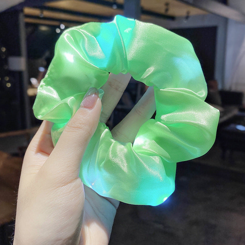 Women LED Luminous Scrunchies Hairband