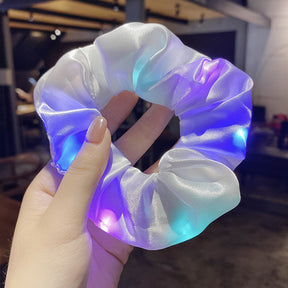 Women LED Luminous Scrunchies Hairband