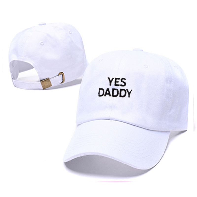 Men's Yes Daddy Embroidery Hip-Hop Hat