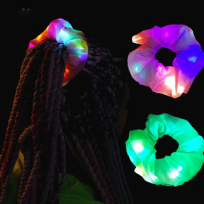 Women LED Luminous Scrunchies Hairband