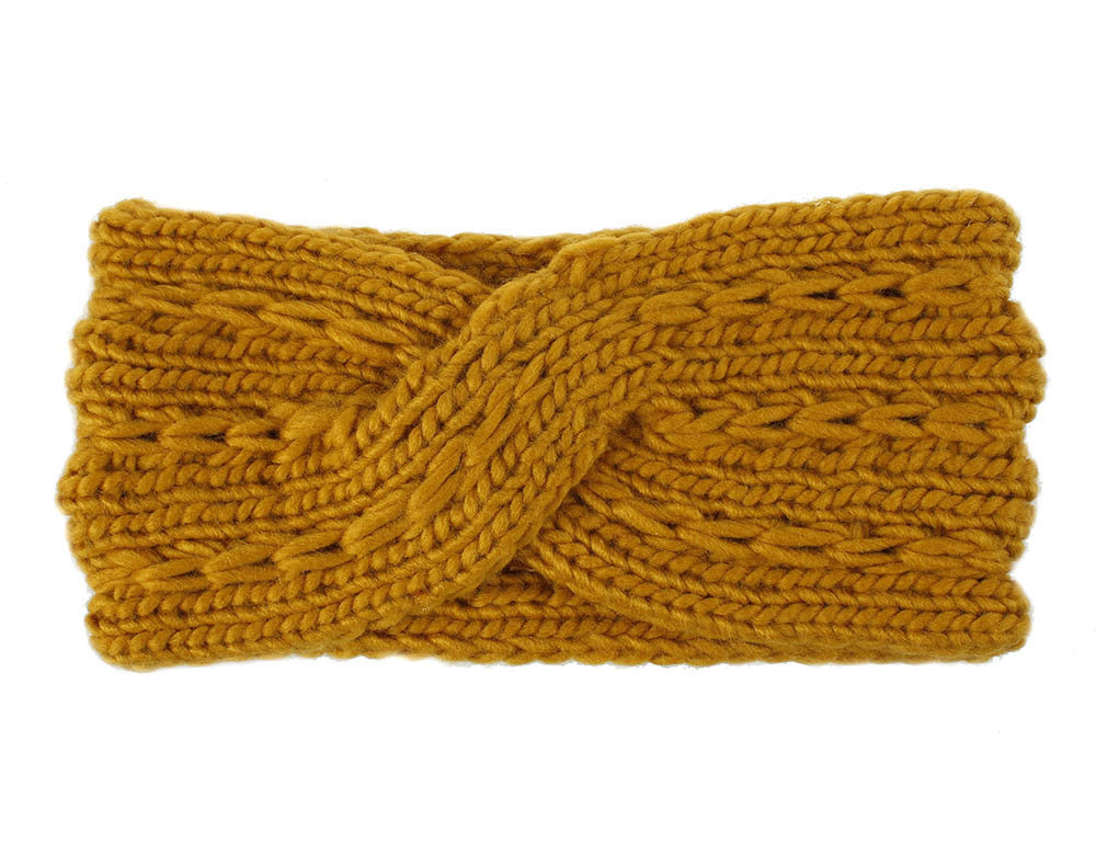 Women Acrylic Thick Wool Knitted Headband