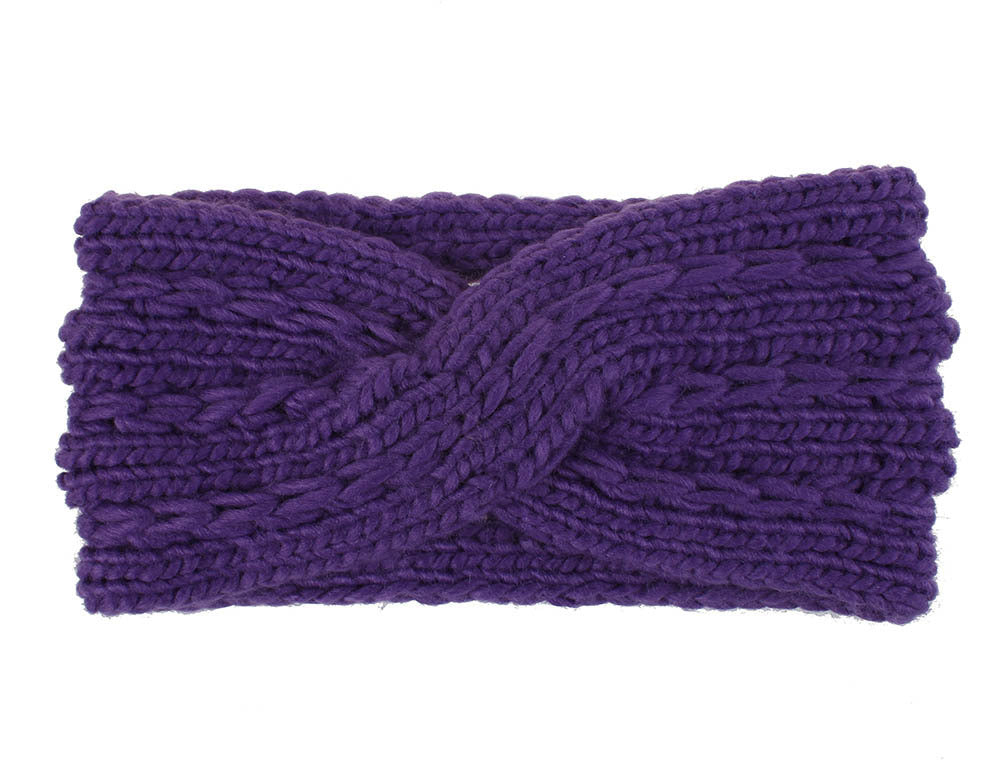 Women Acrylic Thick Wool Knitted Headband