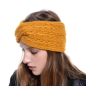 Women Acrylic Thick Wool Knitted Headband