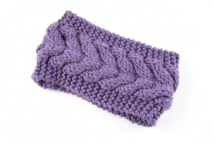 Women Acrylic Thick Wool Knitted Headband