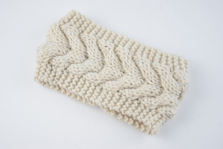 Women Acrylic Thick Wool Knitted Headband