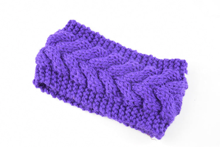 Women Acrylic Thick Wool Knitted Headband