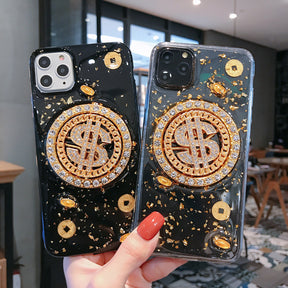 3D Diamond Dollar Turnplate Phone Case