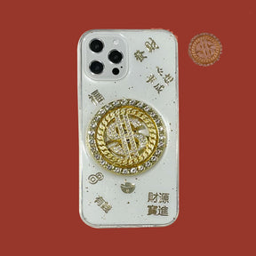 3D Diamond Dollar Turnplate Phone Case