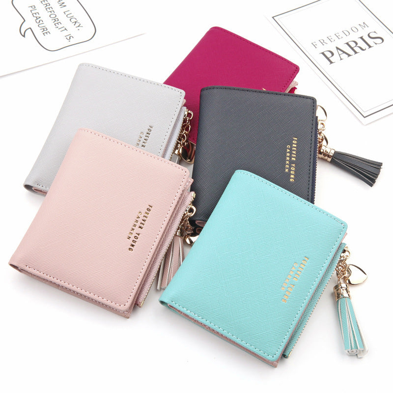 Women Portefeuille Coins Zipper Purses