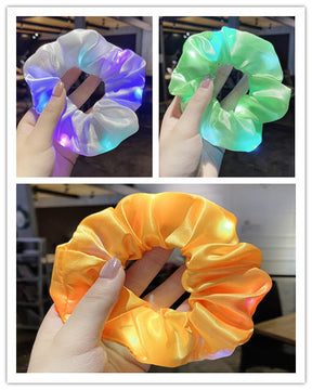 Women LED Luminous Scrunchies Hairband