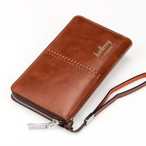 Men's Multifunctional  Leather Clutch Wallet