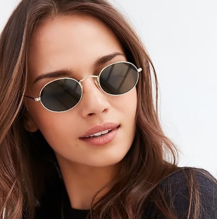Women Round Frames Fashion Luxury Sunglasses