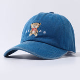 Women Bear Cartoon  Embroidery  Hip Hop Hats