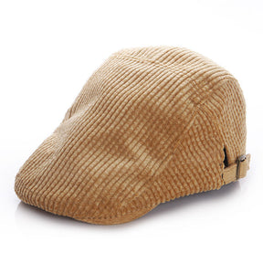 Girl Compatable Beret Corduroy  Warm Hat