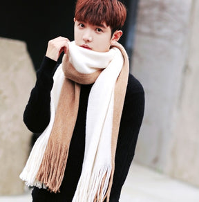 Men Match Colors Fashion Scarves