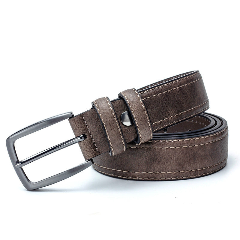 Men Vintage Luxury Split Leather Belt