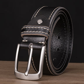 Men Pin Single Prong Buckle Belt