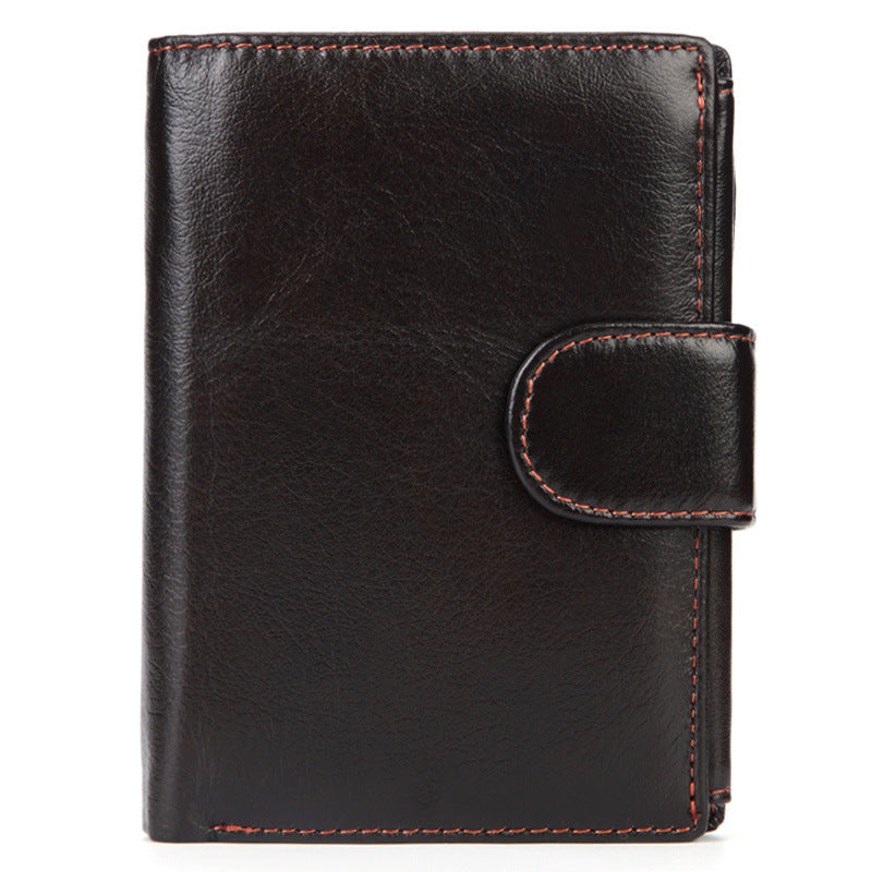 Men's Short Leather Wallet Vintage