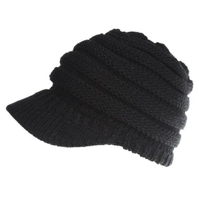 Women Ponytail Beanies Autumn Winter Hat