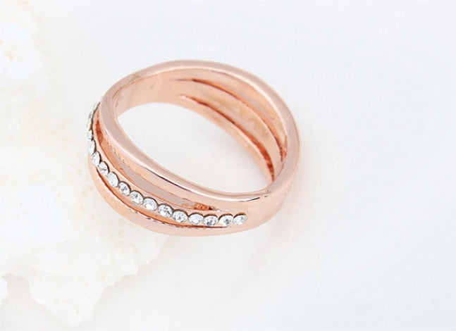 Hate Late High-end Crystal Ring