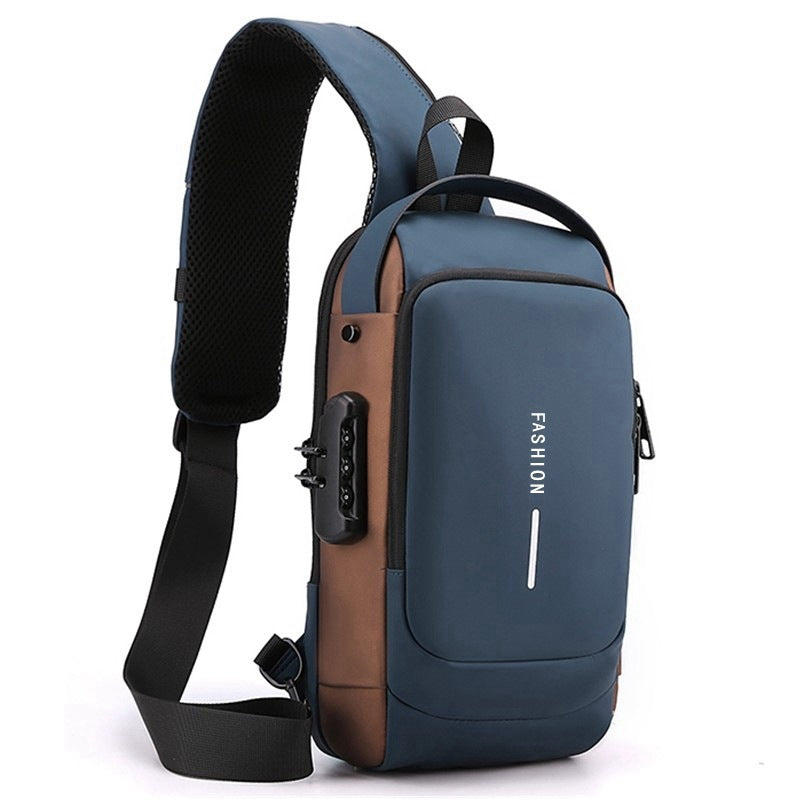 Password Anti-theft Chest Bag Men's Casual Multifunctional