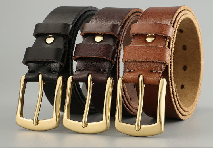 Men's Handmade Casual Trend Cowhide Belt