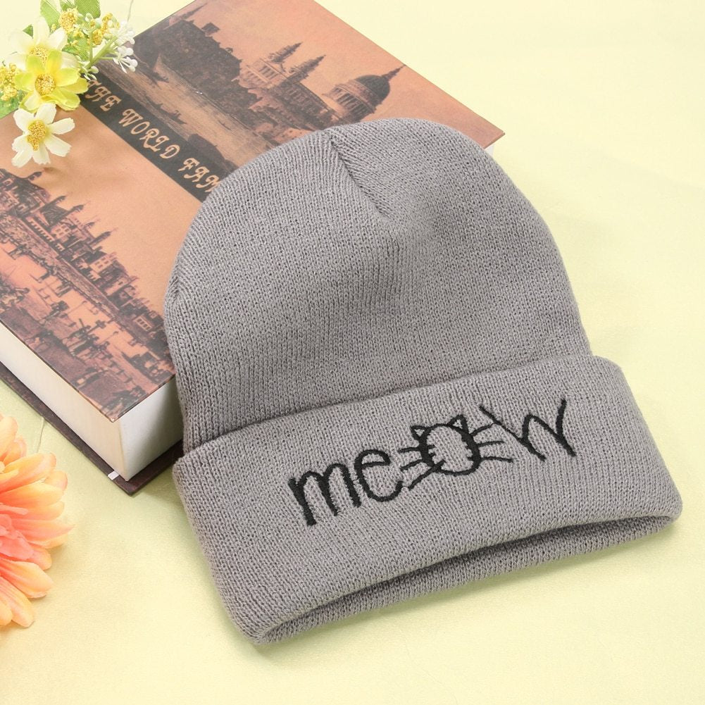 Women Casual Knitted Wool   Hip Hop Hat