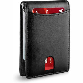 Leather Multifunctional Card Sleeve Microfiber Wear-resistant Rfid Anti-theft Swiping