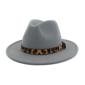 Fedora  Leopard Print Hat
