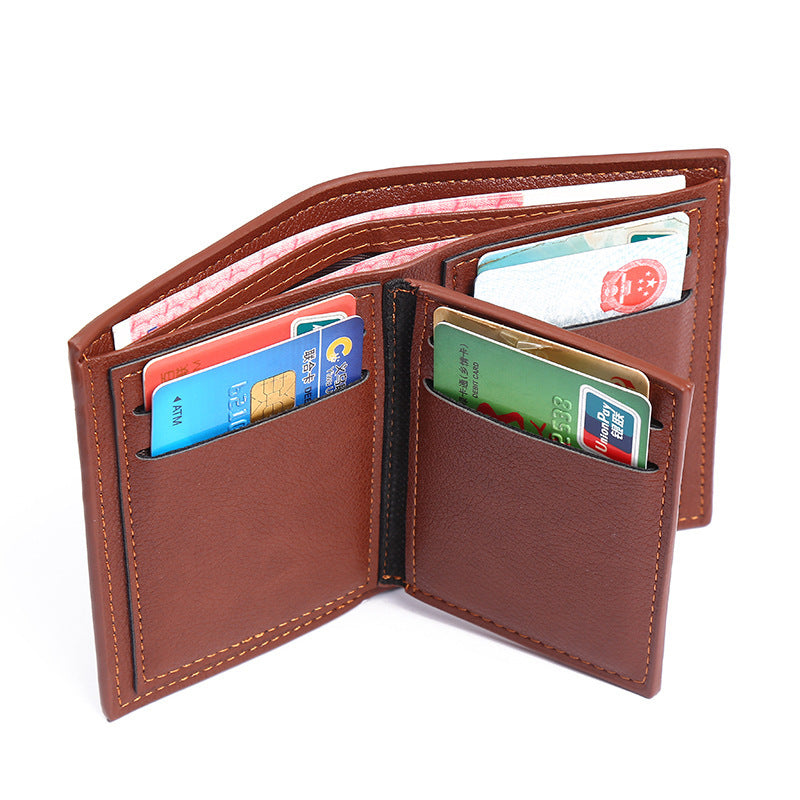 Men  Short Leather Wallet