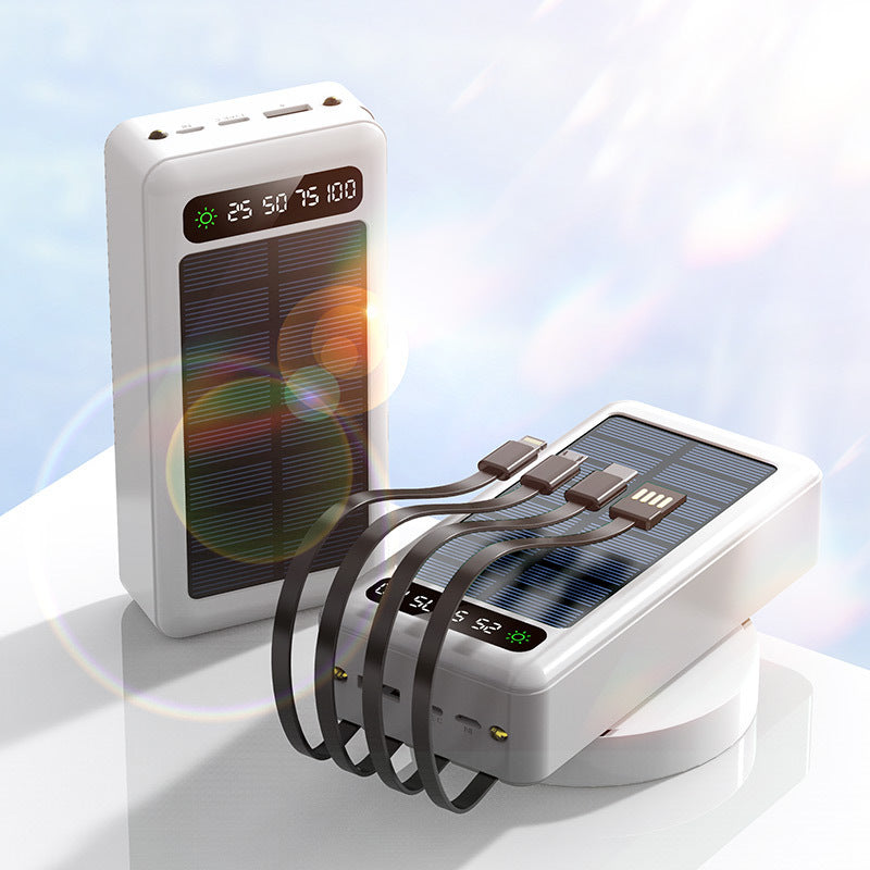 30000 MA Solar Cable Power Bank